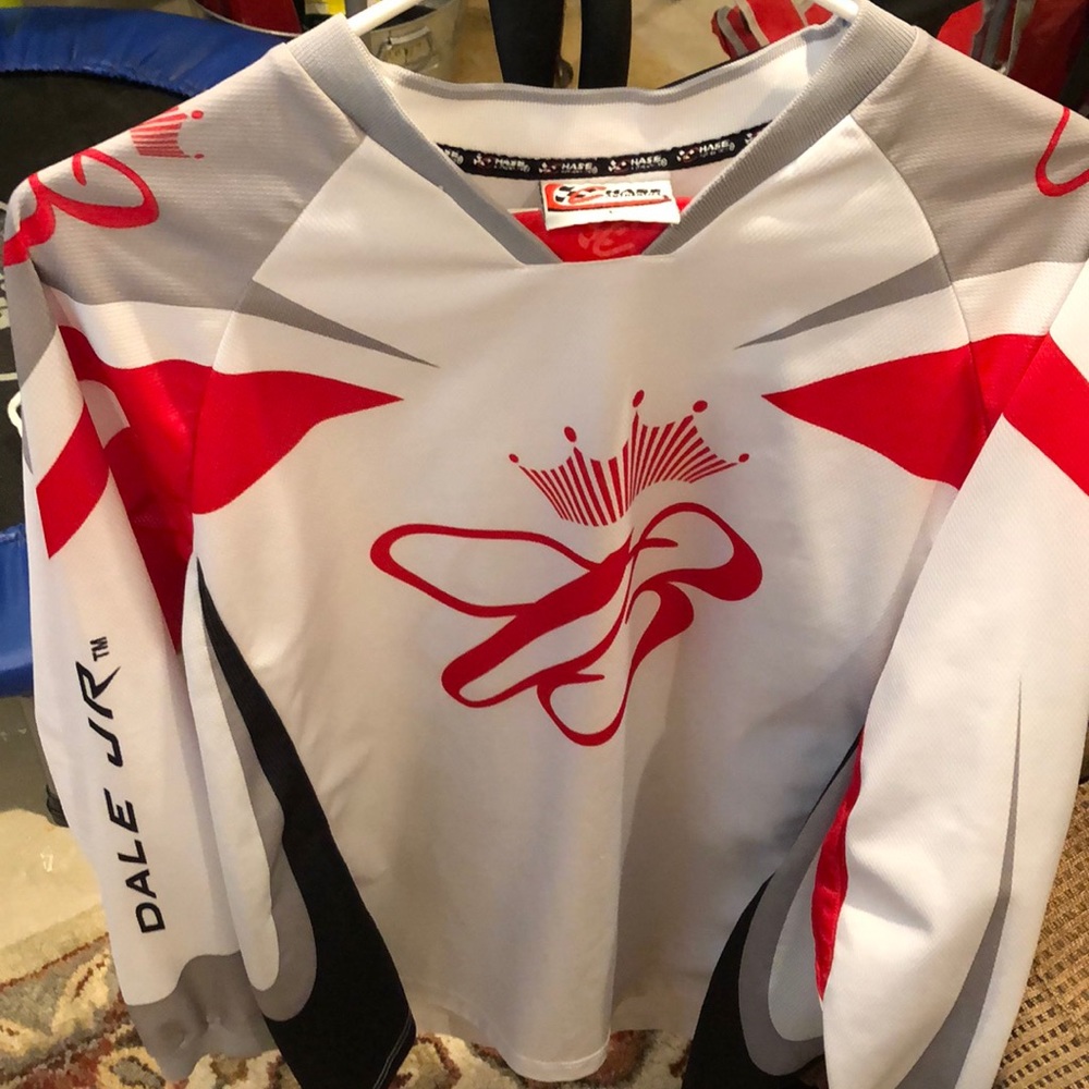 Dale Jr Budwiser hockey jersey-Men's Large